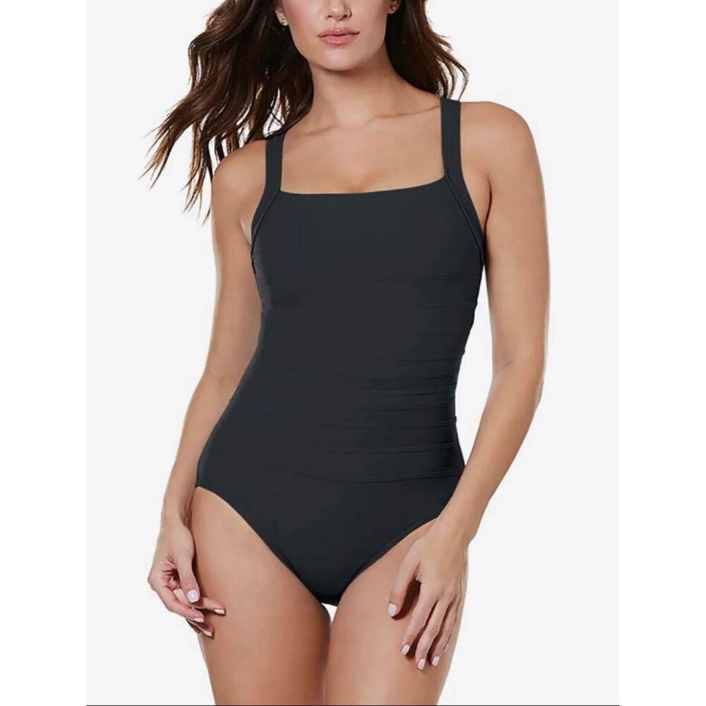 Miraclesuit Black Spectra Bandit One Piece 16W
